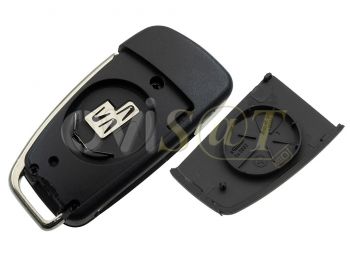 Producto Genérico - Carcasa llave de telemando 3 botones con espadin plegable para Audi A8, A6, A4, A3 y TT